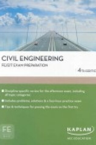 Cover of Civil Engineering FE/EIT Exam Prep