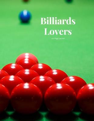 Book cover for Billiards Lovers 100 page Journal