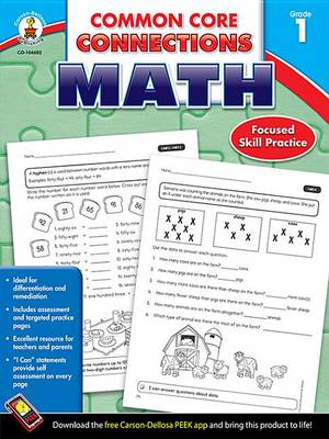 Book cover for Common Core Connections Math, Grade 1