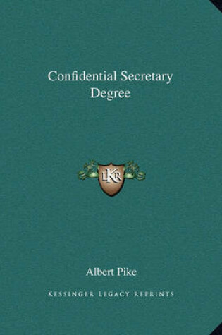 Cover of Confidential Secretary Degree