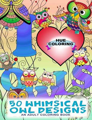 Book cover for 50 Whimsical Owl Designs