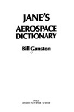 Cover of Jane's Aerospace Dictionary