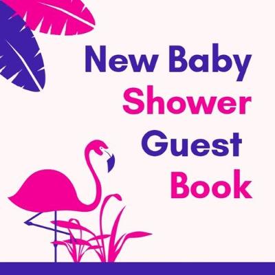 Book cover for New Baby Shower Guest Book