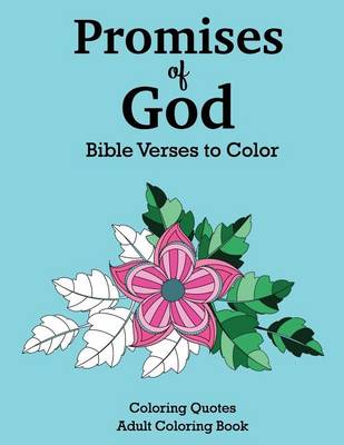 Book cover for Promises of God Bible Verses to Color