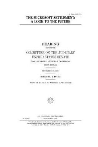 Cover of The Microsoft settlement
