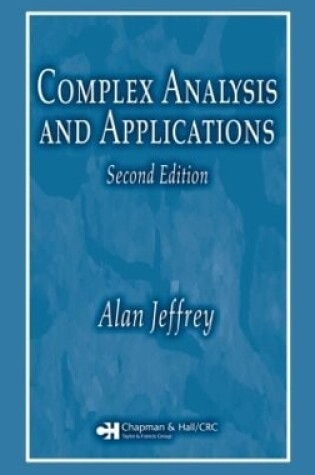 Cover of Complex Analysis and Applications