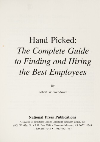 Book cover for Hand-Picked