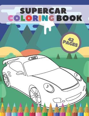 Book cover for Supercar Coloring Book