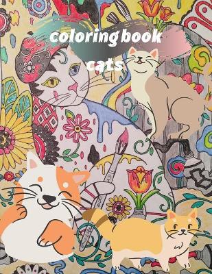 Book cover for coloring book cats