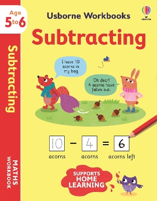 Cover of Usborne Workbooks Subtracting 5-6