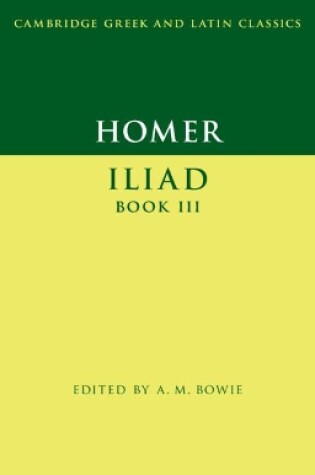 Cover of Homer: Iliad Book III