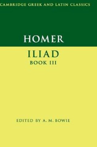 Cover of Homer: Iliad Book III