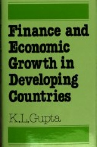 Cover of Finance and Economic Growth in Developing Countries