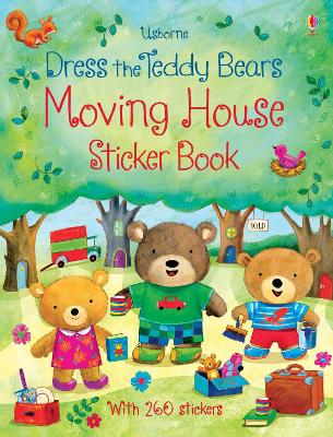 Book cover for Dress the teddy bears Moving House Sticker Book
