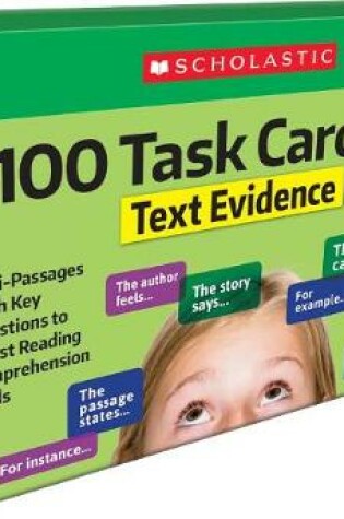 Cover of 100 Task Cards in a Box: Text Evidence