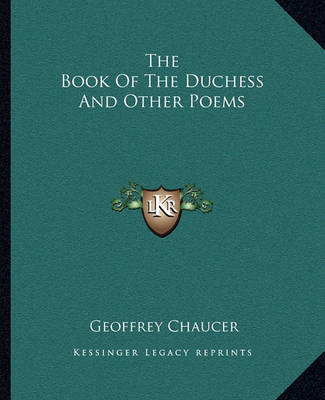 Book cover for The Book of the Duchess and Other Poems
