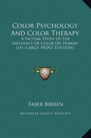 Cover of Color Psychology and Color Therapy