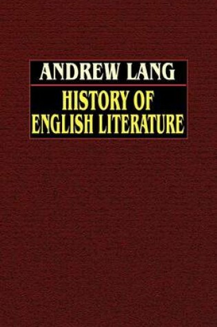 Cover of History of English Literature from Beowulf to Swinburne