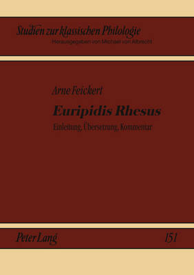 Book cover for "Euripidis Rhesus"