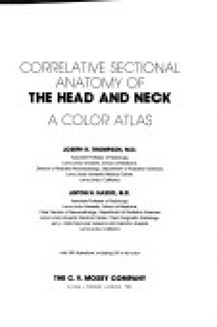 Cover of Correlative Sectional Anatomy of the Head and Neck