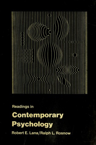 Cover of Introduction to Contemporary Psychology