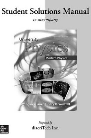 Cover of Student Solutions Manual for University Physics