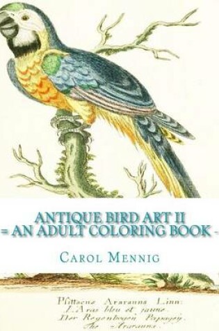 Cover of Antique Bird Art II: An Adult Coloring Book
