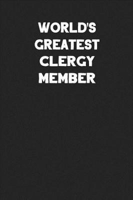 Book cover for World's Greatest Clergy Member