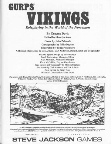 Book cover for Gurps: Vikings