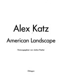 Book cover for Alex Katz