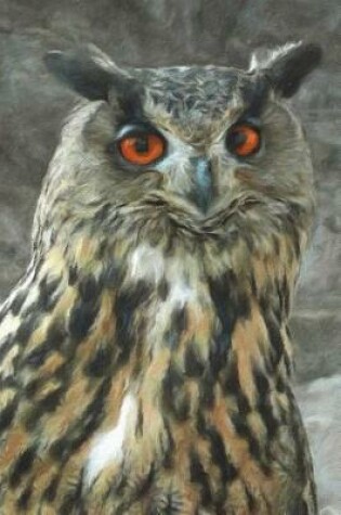 Cover of The Pensive Look Of An Eagle Owl - Lined Notebook with Margins