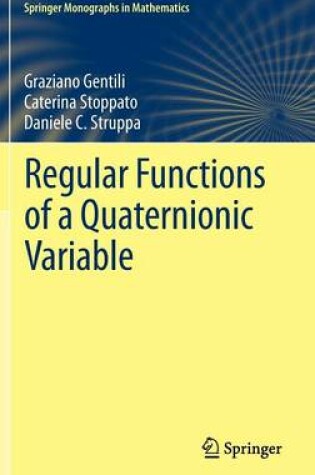 Cover of Regular Functions of a Quaternionic Variable