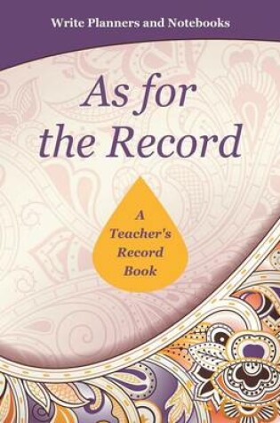 Cover of As for the Record