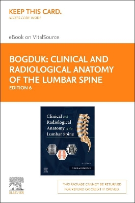 Book cover for Clinical and Radiological Anatomy of the Lumbar Spine - Elsevier E-Book on Vitalsource (Retail Access Card)