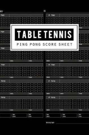 Cover of Table Tennis Score Sheet