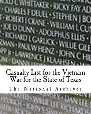 Book cover for Casualty List for the Vietnam War for the State of Texas