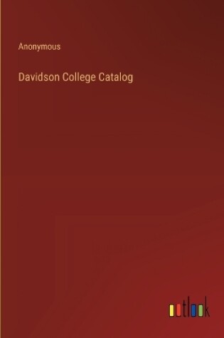 Cover of Davidson College Catalog