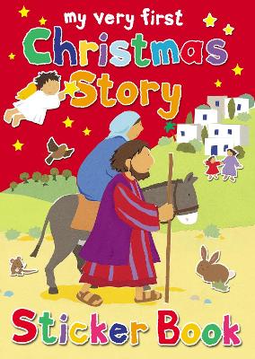 Book cover for My Very First Christmas Story Sticker Book