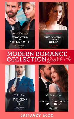 Book cover for Modern Romance January 2022 Books 1-4