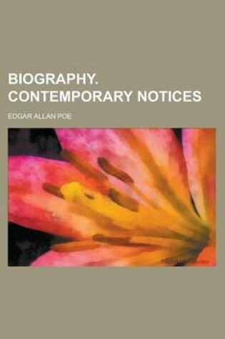 Cover of Biography. Contemporary Notices