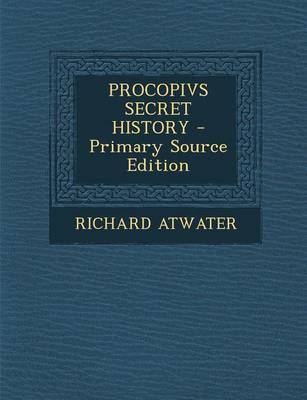 Book cover for Procopivs Secret History - Primary Source Edition