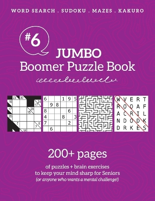 Book cover for Jumbo Boomer Puzzle Book #6