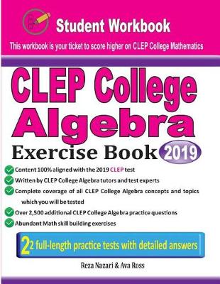 Book cover for CLEP College Algebra Exercise Book