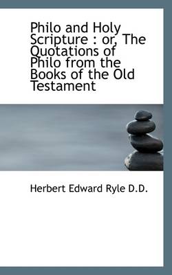 Book cover for Philo and Holy Scripture
