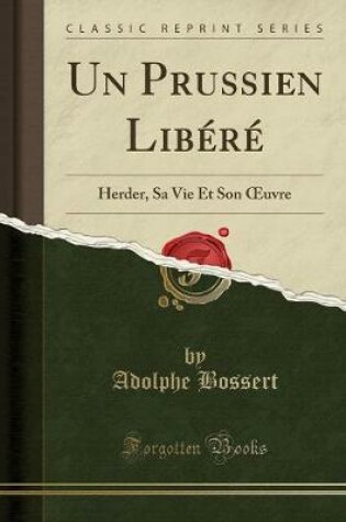 Cover of Un Prussien Libéré