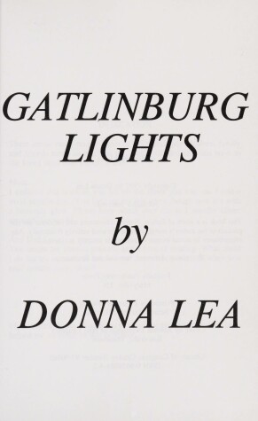 Book cover for Gatlinburg Lights