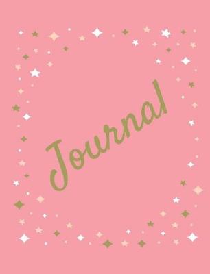 Book cover for Pink and Gold Stars Journal