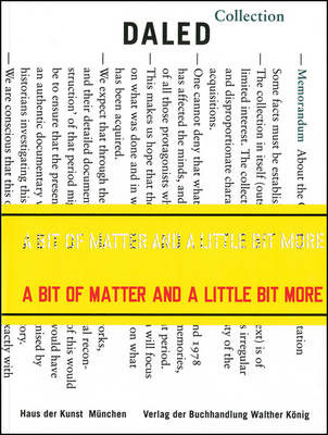 Book cover for A Bit of Matter and a Little Bit More