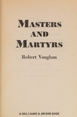 Cover of Masters & Martyrs