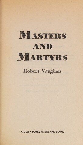 Cover of Masters & Martyrs